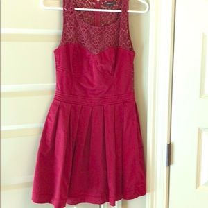 Wine colored sweetheart/lace Talula dress